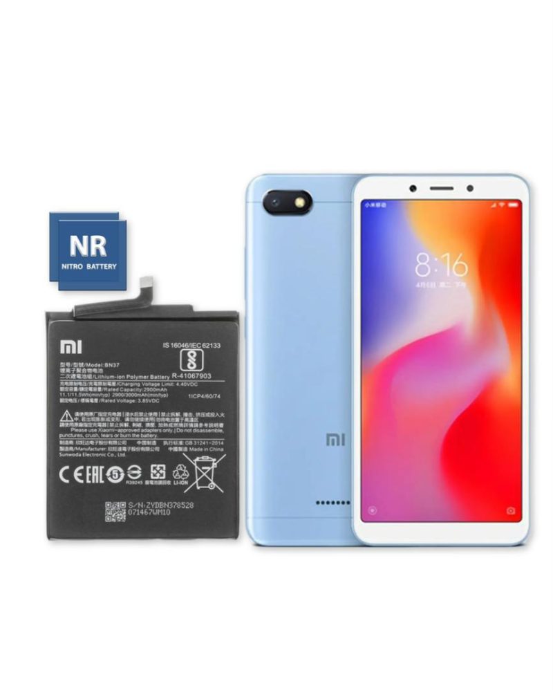 redmi 6a bn37 باتری 100% اورجینال شیائومی